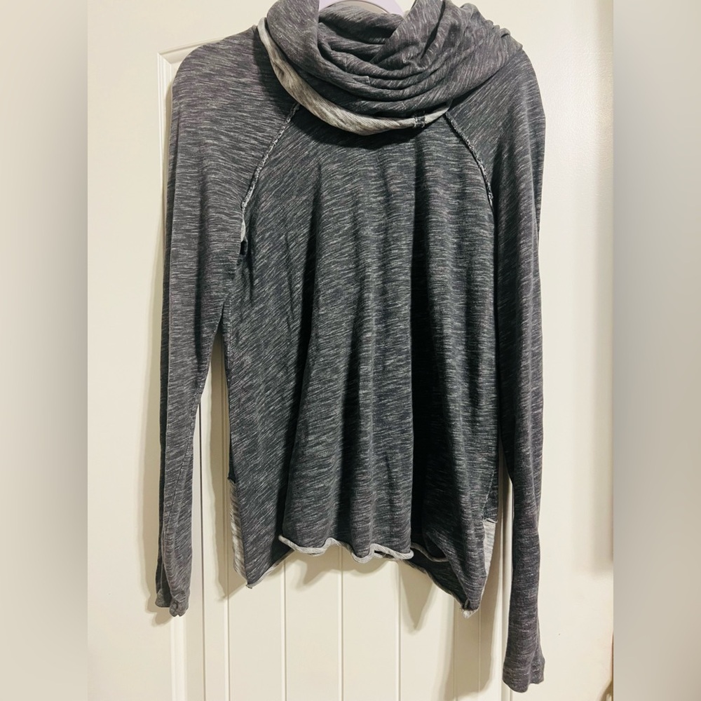 Free People FP Beach Cocoon Funnel Neck Pullover Sweatshirt Sz M